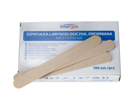 Przejdź do produktu Intergos Szpatułki drewniane niejałowe a'100