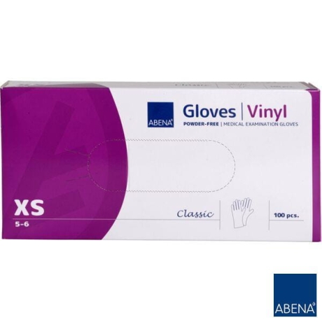 Przejdź do produktu Rękawice winylowe bezpudrowe niejałowe Abena a'100