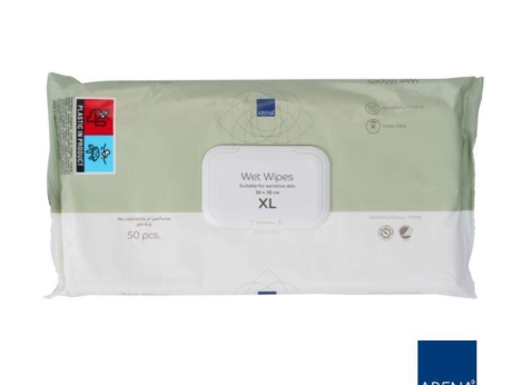 Przejdź do produktu Abena Chusteczki nawilżane bezzapachowe XL 30x30