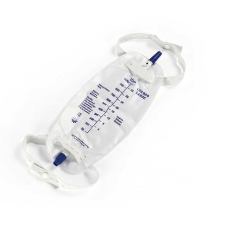 Przejdź do produktu Worek do zbiórki moczu na nogę z paskami 900 ml – Zarys