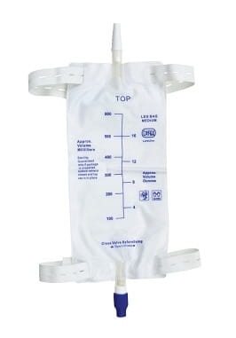 Przejdź do produktu Worek do zbiórki moczu na nogę z paskami 900 ml – Zarys