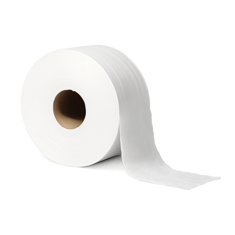 Przejdź do produktu Papier Toaletowy JUMBO 19 cm BIAŁY Celuloza 2-warstwowy 12szt – Przemysłowy Duża Rolka