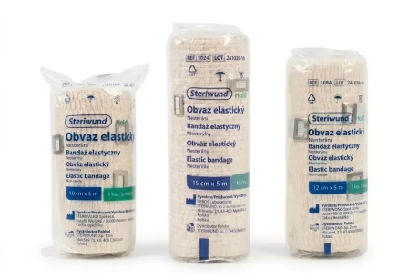 Przejdź do produktu Bandaż elastyczny niesterylny Steriwund Hold z zapinką – opatrunkowy, różne rozmiary
