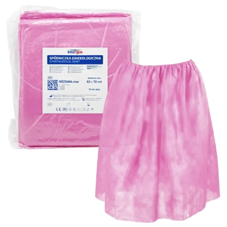 Przejdź do produktu Jednorazowa spódniczka ginekologiczna Intergos 20G – na gumkę, one size, 10 szt. uniwersalne