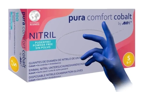 Przejdź do produktu Rękawice Nitrylowe Bezpudrowe Pura Comfort 100 szt. – Medyczne, Diagnostyczne