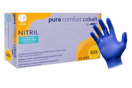 Przejdź do produktu Rękawice Nitrylowe Bezpudrowe Pura Comfort 100 szt. – Medyczne, Diagnostyczne
