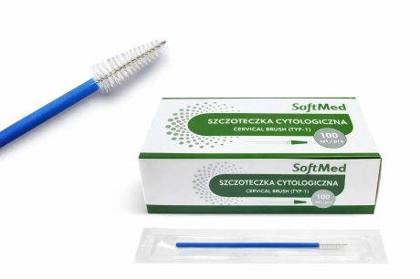 Przejdź do produktu Szczoteczka cytologiczna Softmed typ 1 prosta – jałowa, sterylna, wymazowa (1 szt.)