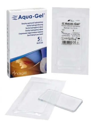 Przejdź do produktu Opatrunek hydrożelowy Aqua-Gel – sterylny, na rany i oparzenia (różne rozmiary)