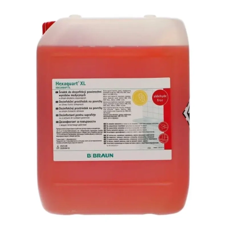 Przejdź do produktu Koncentrat do mycia i dezynfekcji dużych powierzchni B.Braun Hexaquart XL 5L