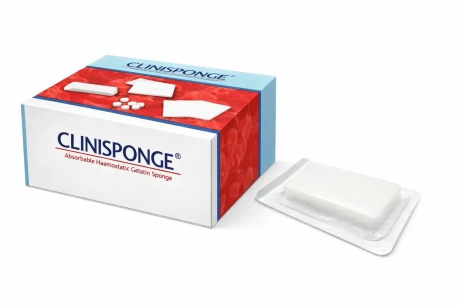 Przejdź do produktu Gąbka hemostatyczna sterylna CLINISPONGE STANDARD różne rozmiary opakowanie 10 szt.