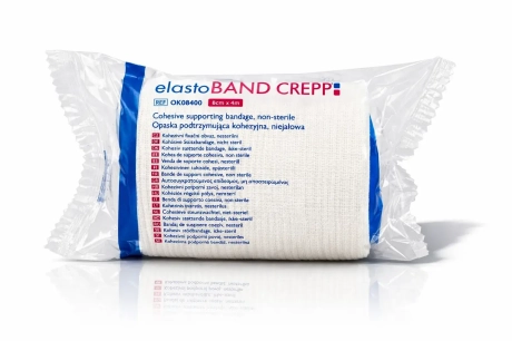 Przejdź do produktu Opaska kohezyjna elastoBAND CREPP 8 cm x 4 m niejałowa samoprzylepna – 1 szt.