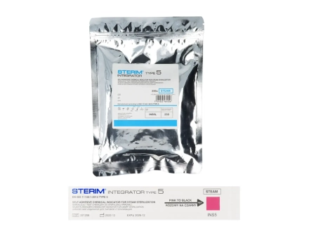 Przejdź do produktu Test do sterylizacji parowej Integrator Klasy 5 STERIM INS5L 250 szt. do autoklawu samoklejący