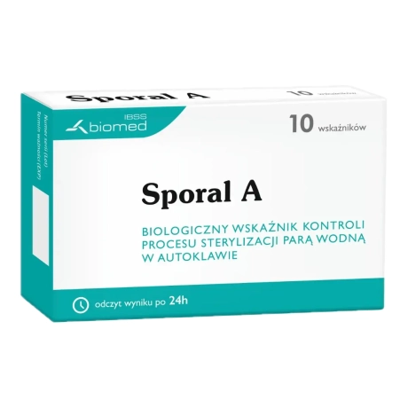 Przejdź do produktu Test biologiczny Sporal A BIOMED 10 szt. – wskaźnik biologiczny do kontroli sterylizacji parowej w autoklawie
