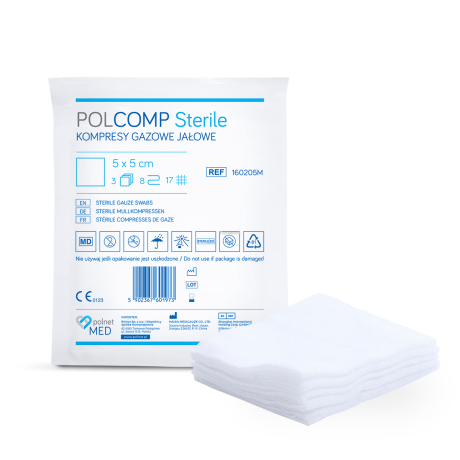 Przejdź do produktu Polcomp sterile Kompresy gazowe jałowe 17/8  a'3