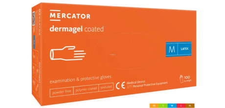 Przejdź do produktu DERMAGEL Rękawice lateks bezpud niejał a'100 r.S 